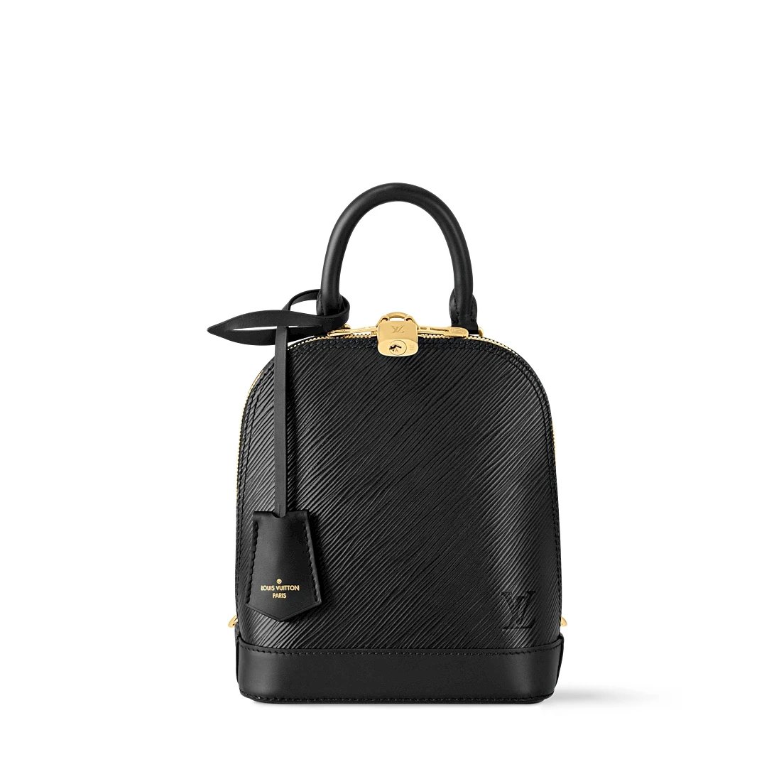 Louis Vuitton Alma Mini Black Epi Leather Handbag