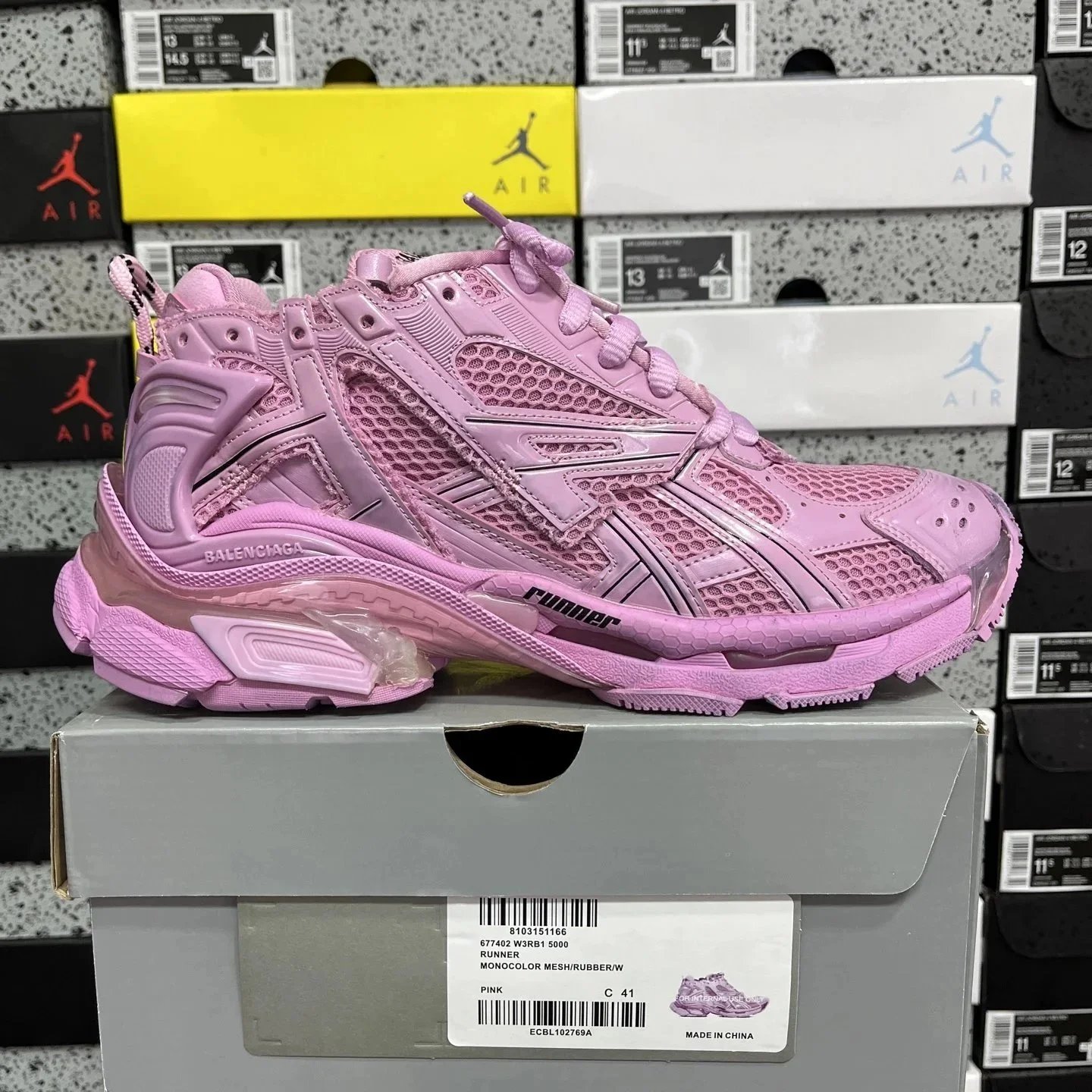 Balenciaga Sneakers Pumper Runner — Seventh-generation pink 15,000