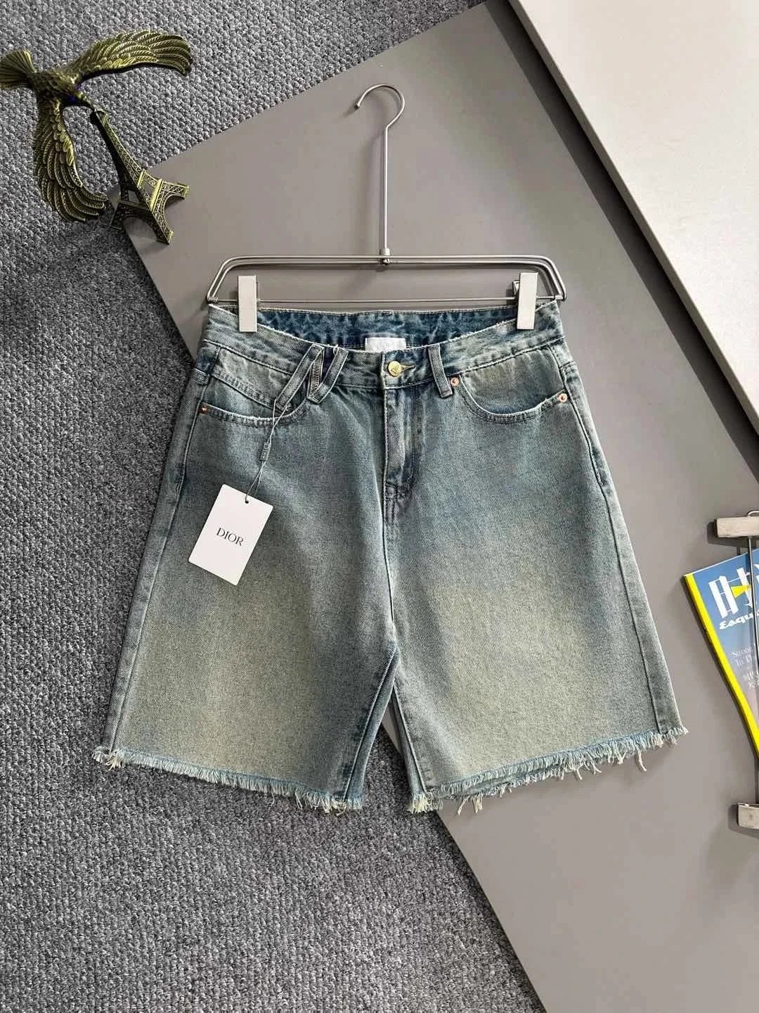Chrome Hearts Shorts Distressed Denim — D*IOR