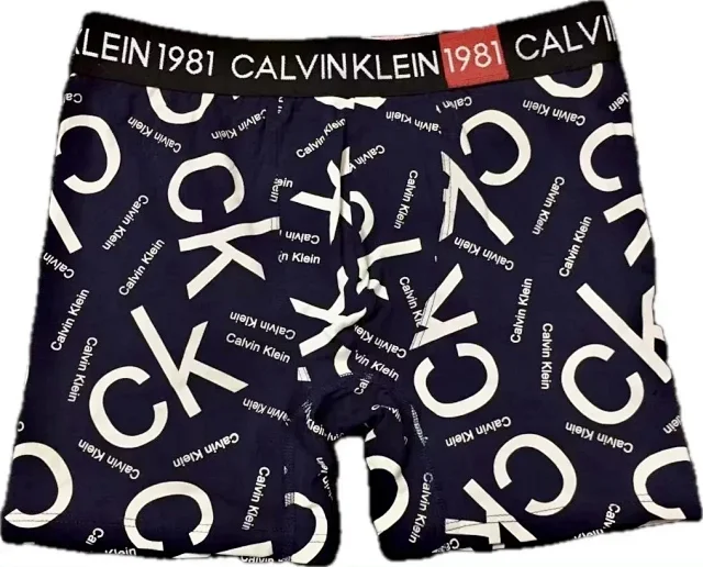 Calvin Klein Underwear Men's CK Logo Print Boxer Briefs, 3-Pack product detail image 2