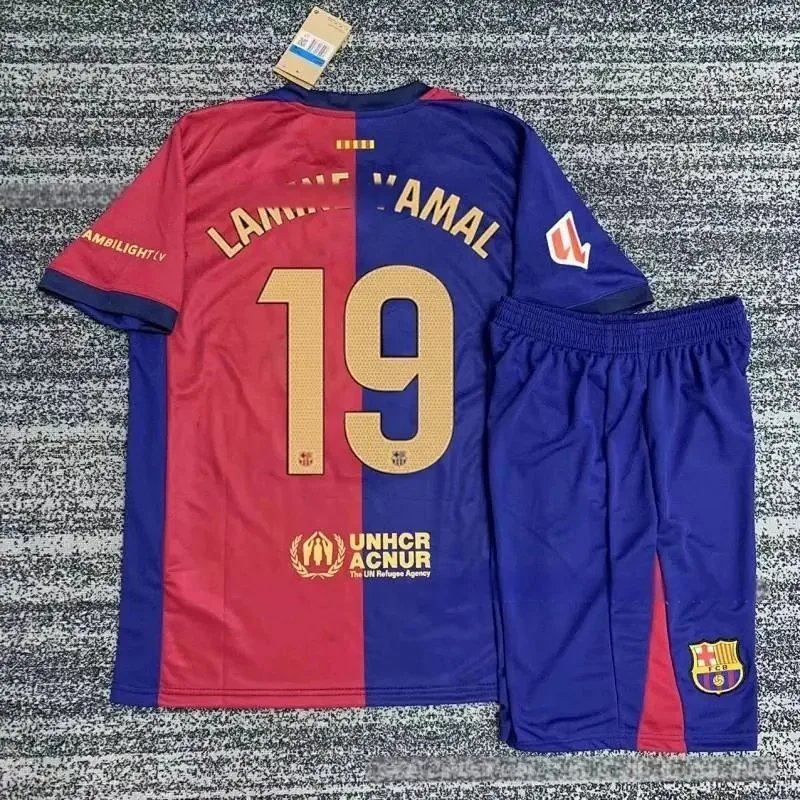 Adidas Football Jerseys 24/25 Club Jersey and Shorts Set — 24-25 Barcelona’s home ground-19 No. Yamal