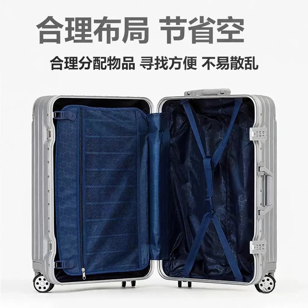 Unbranded Travel Bags Aluminum-frame hard-shell spinner suitcase image 4