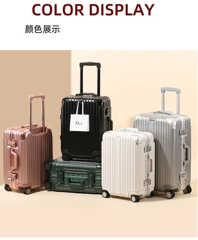 Unbranded Travel Bags Aluminum-frame hard-shell spinner suitcase product detail image 19