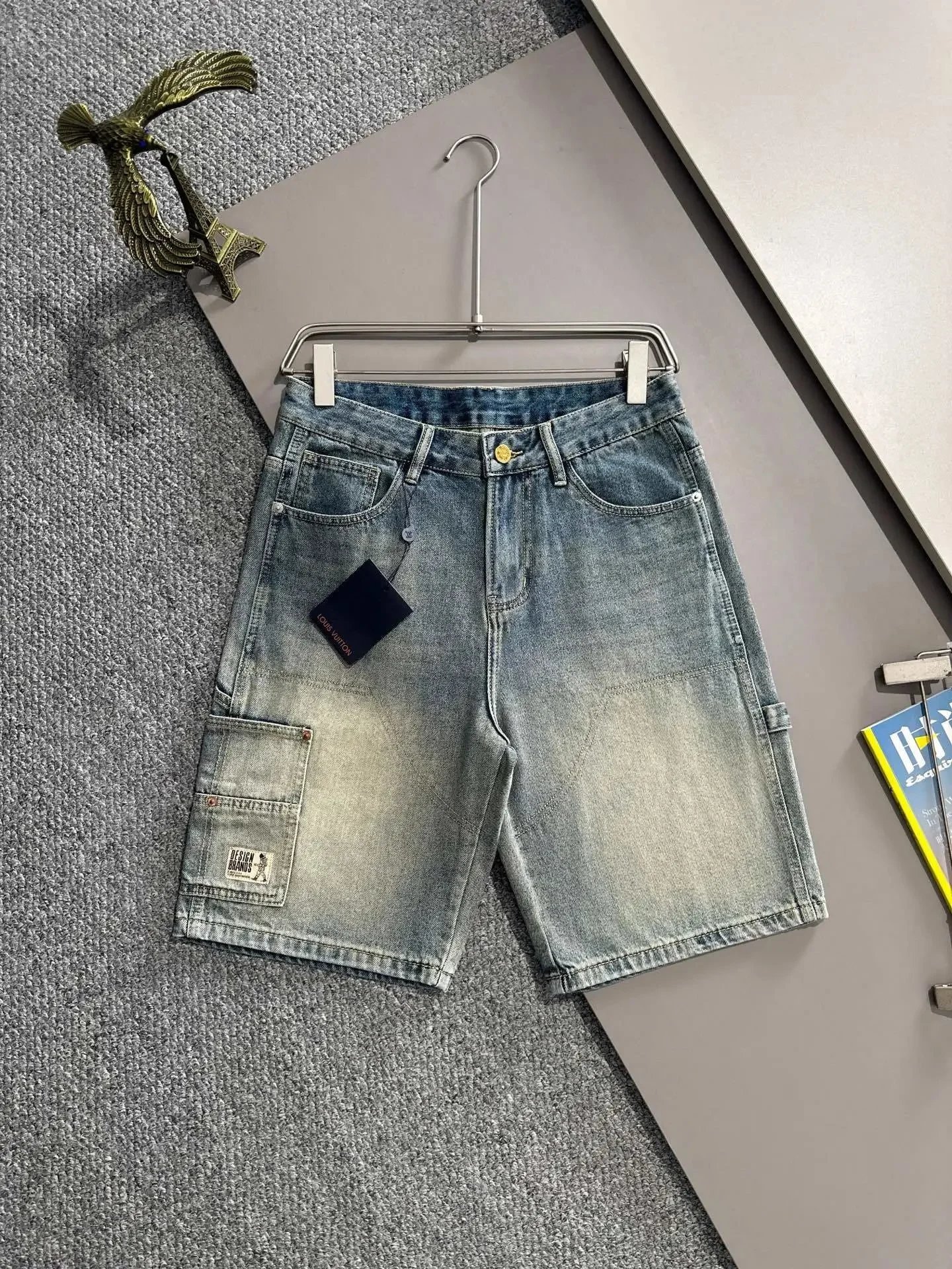 Chrome Hearts Shorts Distressed Denim — L*OUIS VUITT*ON