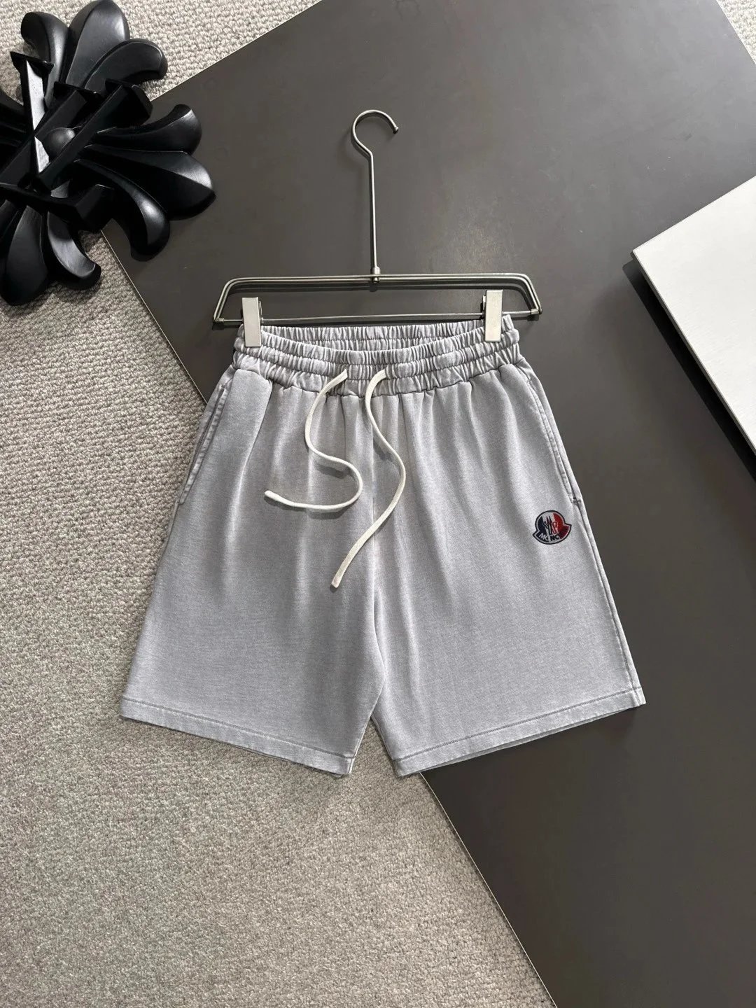 Burberry Shorts Elastic-Waist Drawstring — M*ONCLER