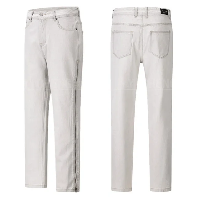 Unbranded Jeans Washed distressed denim product detail image 8