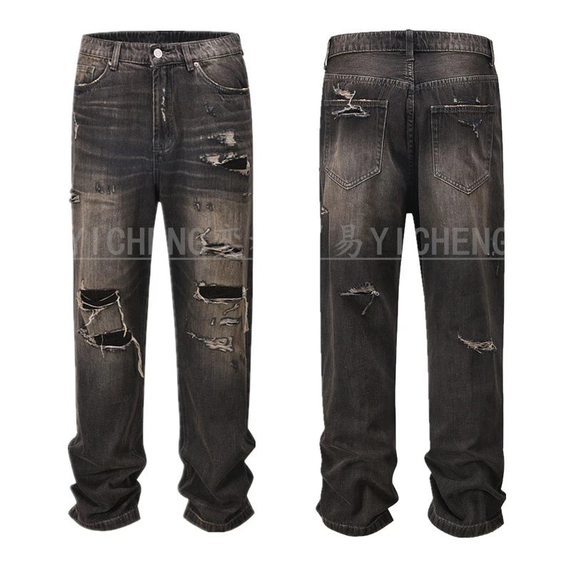 Unbranded Jeans Washed distressed denim — Q 109 Washed distressed jeans