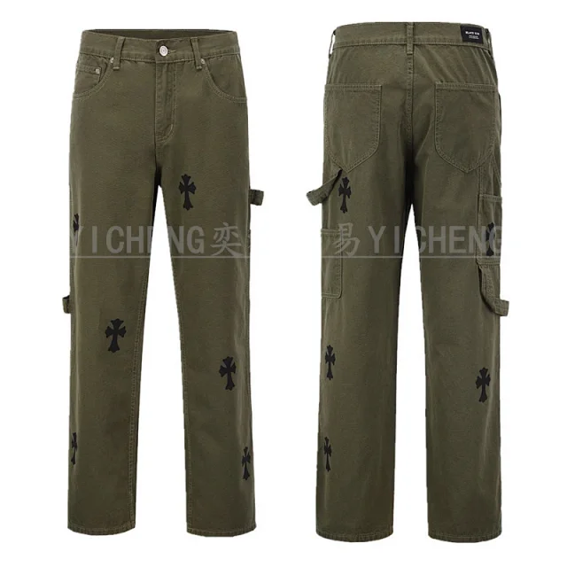 Unbranded Jeans Washed distressed denim product detail image 14