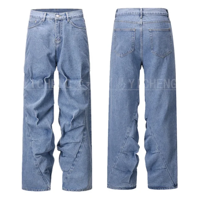 Unbranded Jeans Washed distressed denim product detail image 28