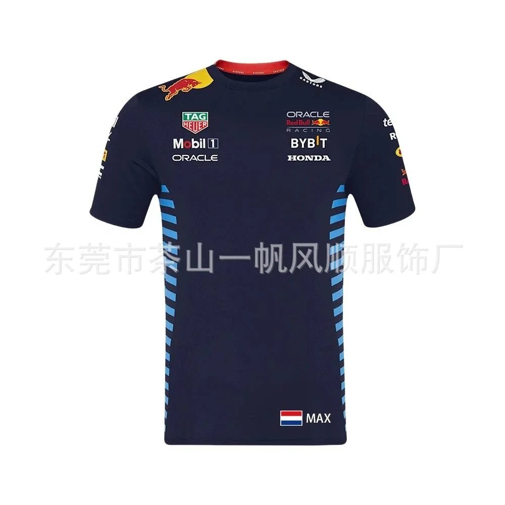 Ferrari T-Shirts Racing Sponsor Graphic T-Shirt — 15 Pay attention to the style