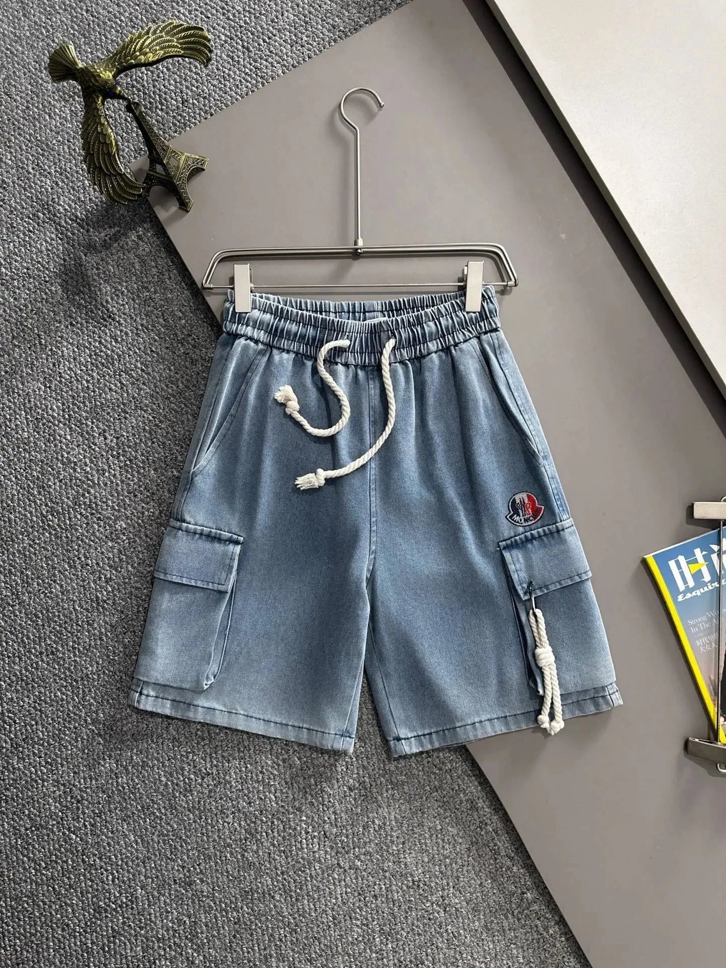Louis Vuitton Shorts Textured Denim — MON*CLER