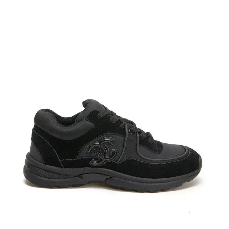 Chanel CC Logo Sneakers Black