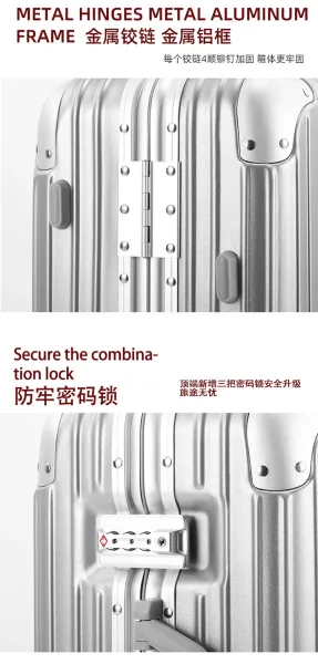 Design Silver Hardshell Spinner Suitcase Set Suitcase - 20