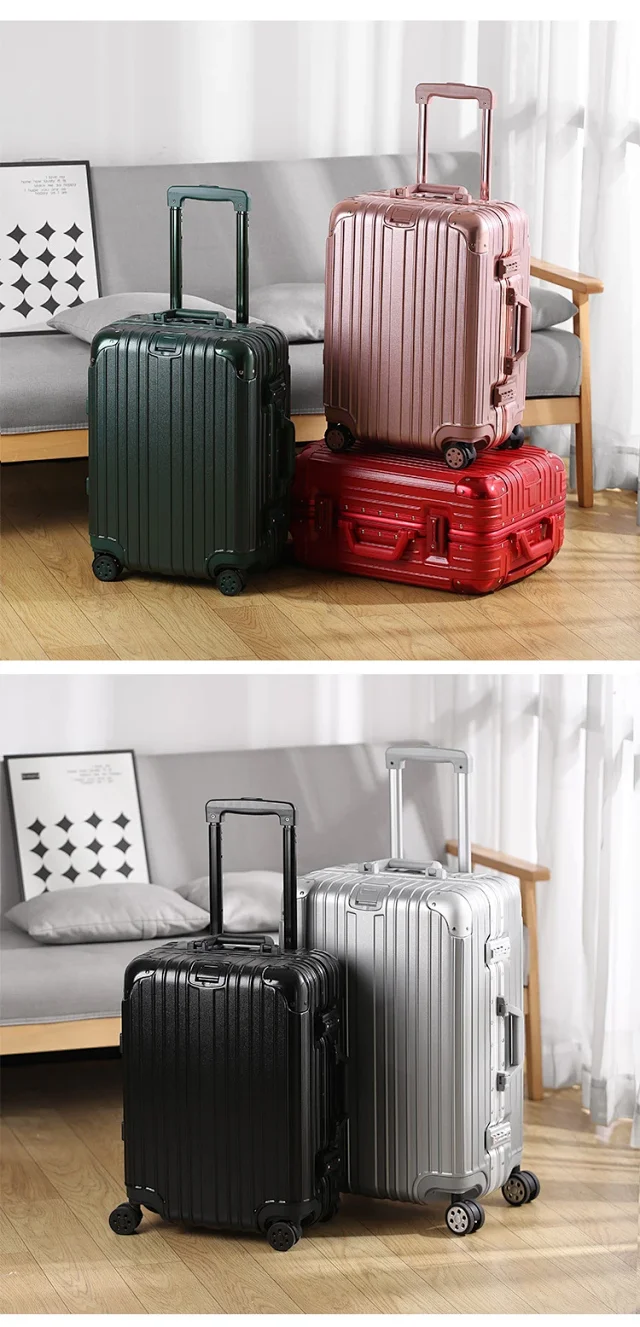 Unbranded Travel Bags Aluminum-frame hard-shell spinner suitcase product detail image 21