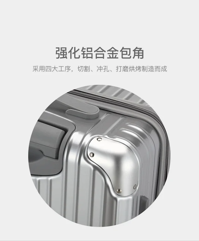 Unbranded Travel Bags Aluminum-frame hard-shell spinner suitcase product detail image 28