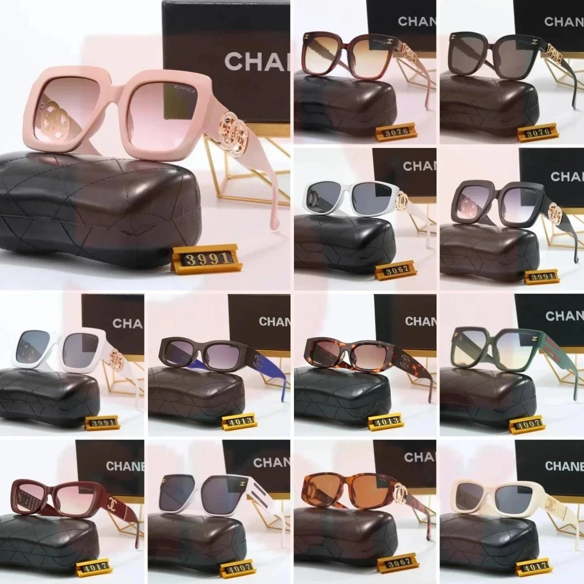Chanel Square Pink Oversized Sunglasses