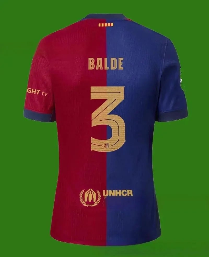 FC Barcelona Football Jerseys 2024/25 Home Jersey — Fan+3 Champions League No.