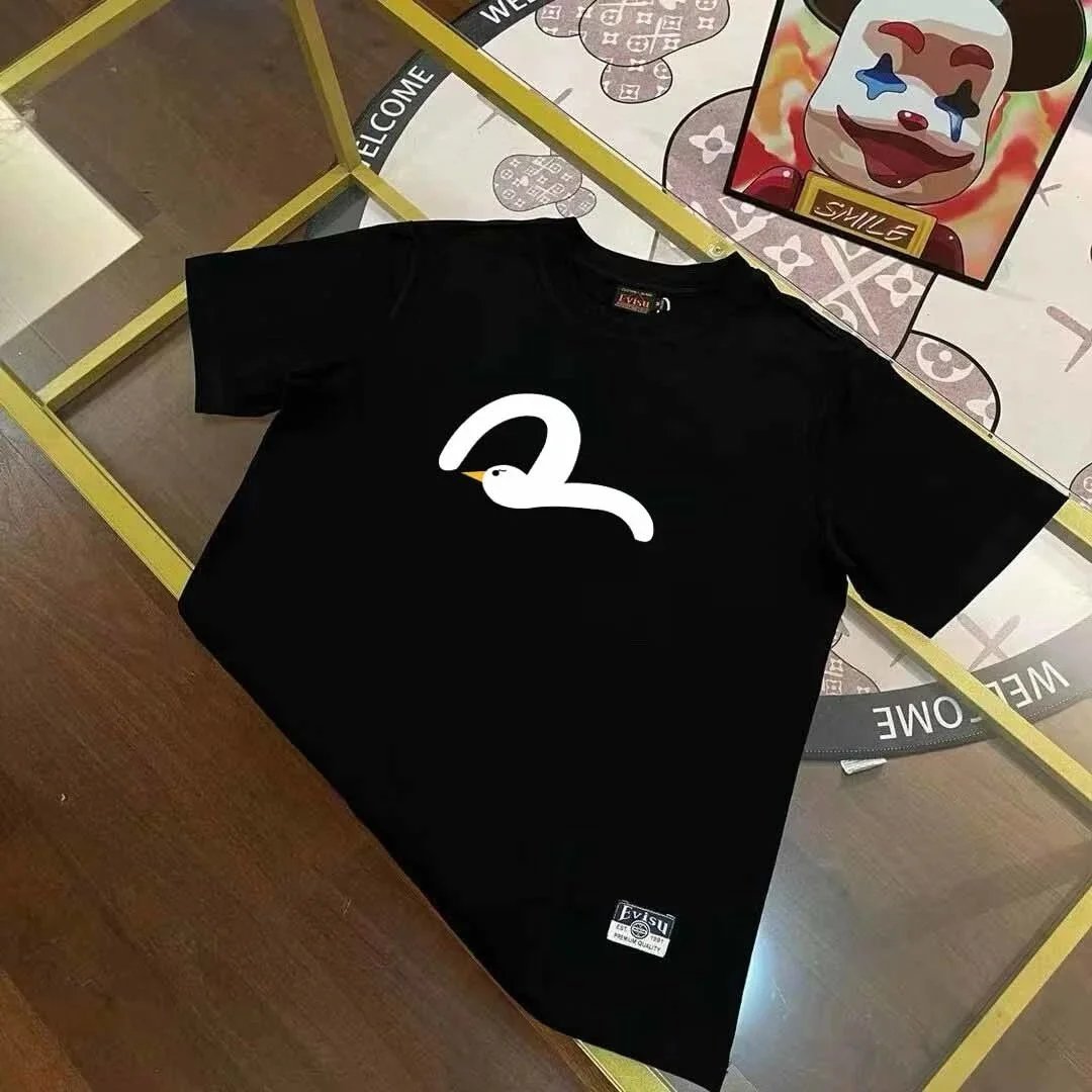 Evisu T-Shirts Seagull Logo Short-Sleeve T-Shirt — E*VISU