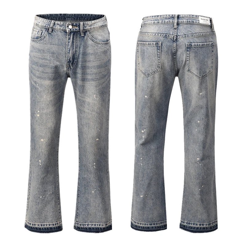 Unbranded Jeans Washed distressed denim image 3
