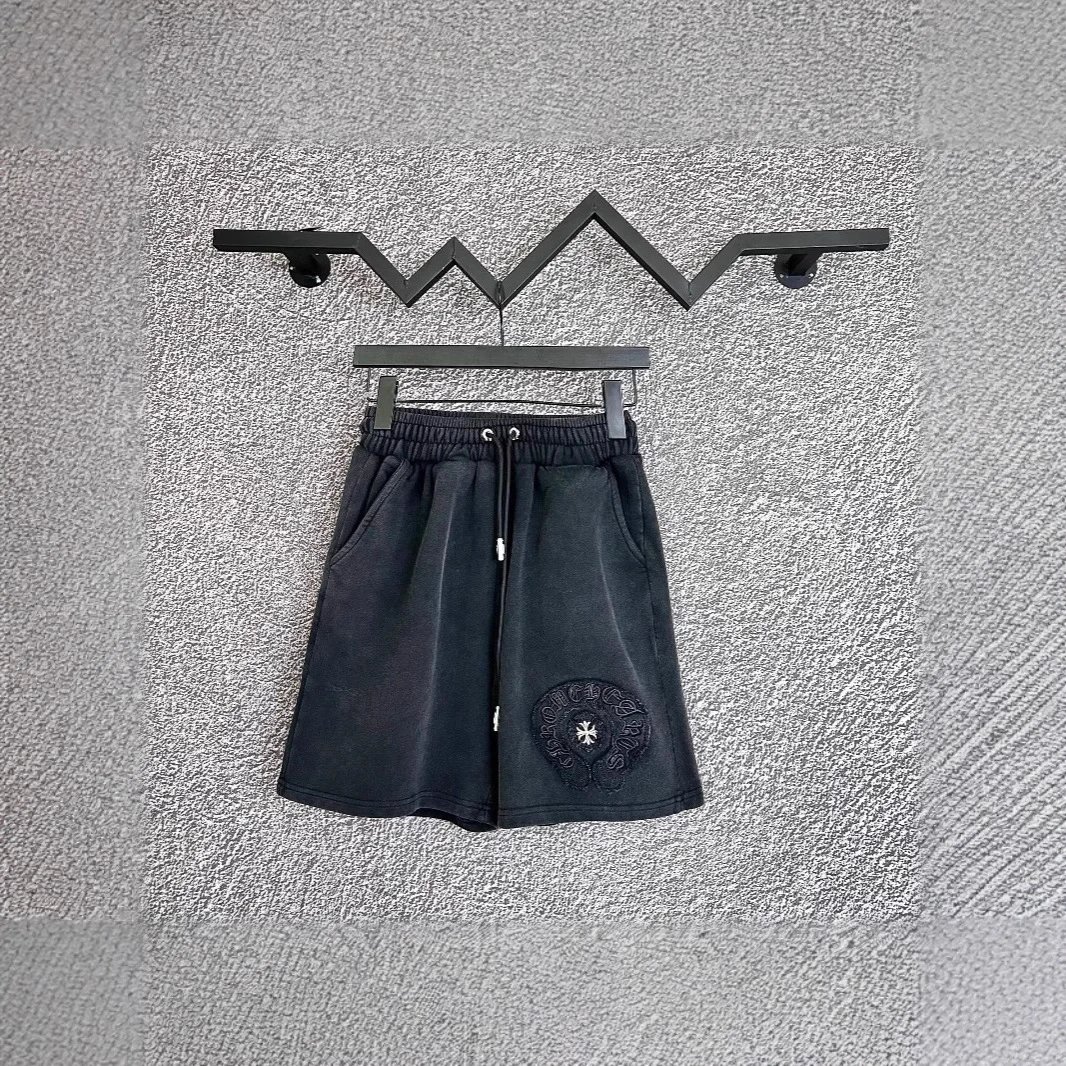 Chrome Hearts Logo Embroidered Shorts