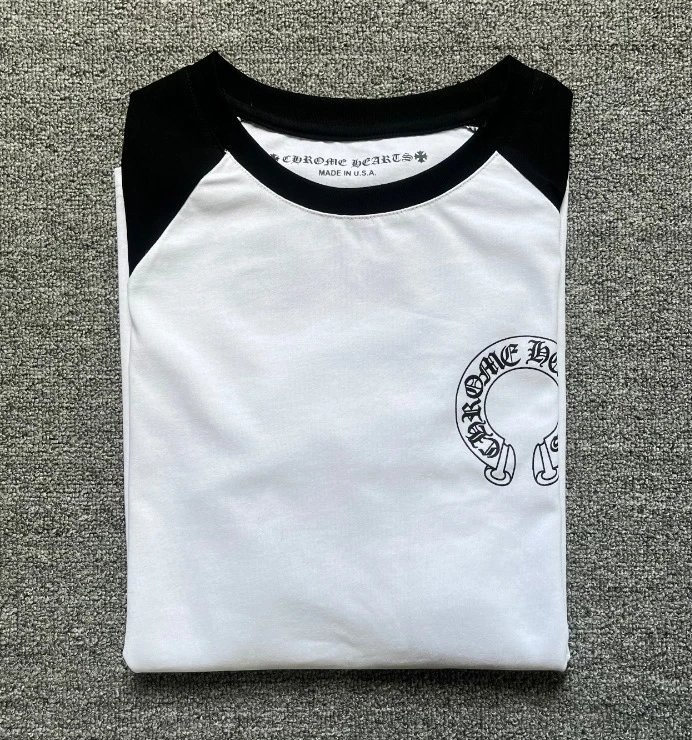 Chrome Hearts Raglan Long-Sleeve T-Shirt White/Black - 7