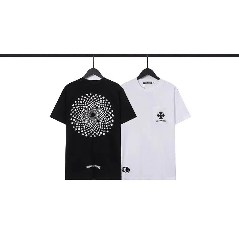 Chrome Hearts Classic Simple Crew Neck T-Shirt