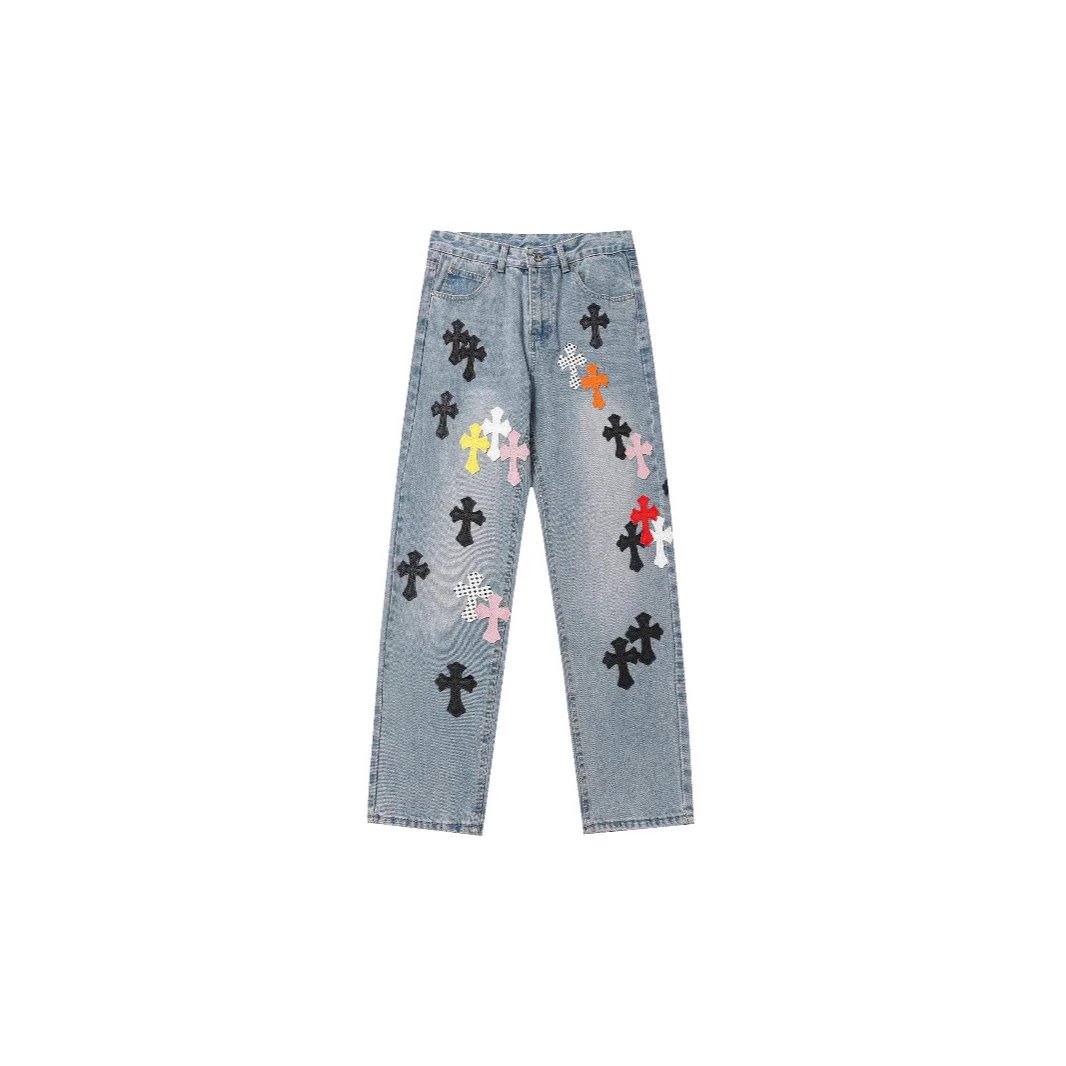 Chrome Hearts Cross Straight Denim Jeans