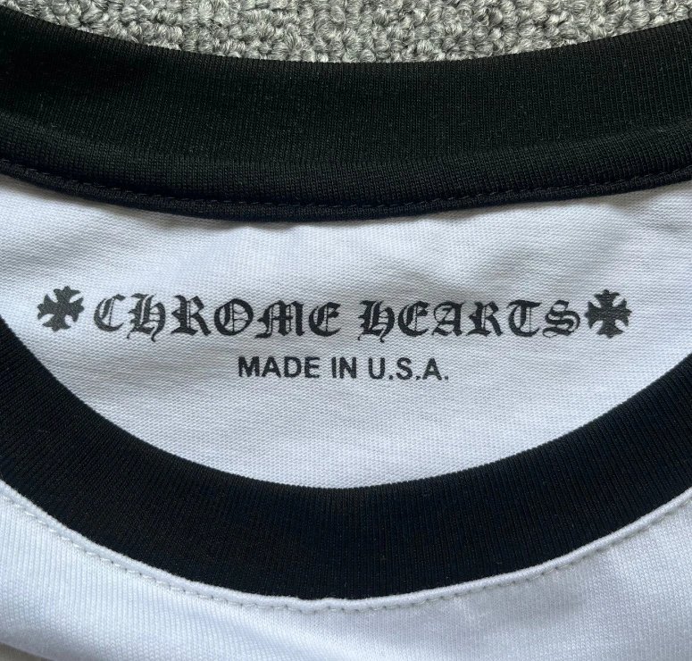 Chrome Hearts Raglan Long-Sleeve T-Shirt White/Black - 11