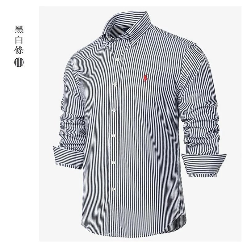 Ralph Lauren Small Pony Striped Long Sleeve Shirt photo 2