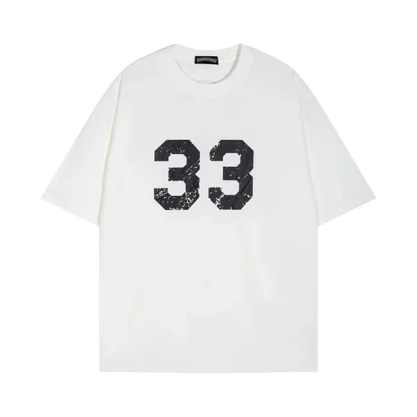Design Oversized Graphic Print White T-Shirt - 6