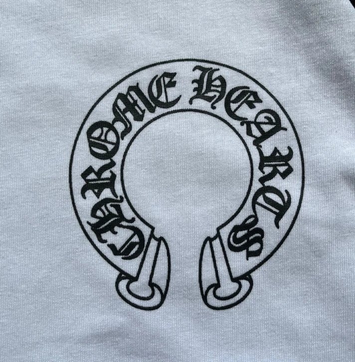 Chrome Hearts Raglan Long-Sleeve T-Shirt White/Black - 15