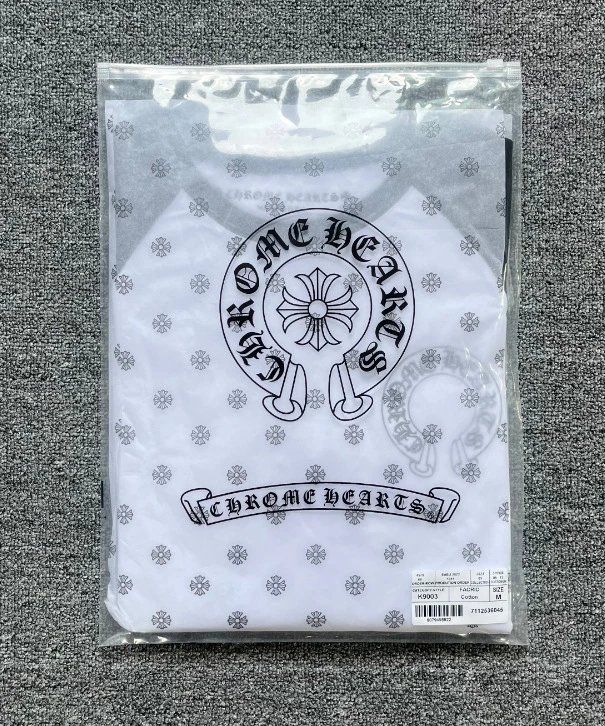 Chrome Hearts Raglan Long-Sleeve T-Shirt White/Black - 8
