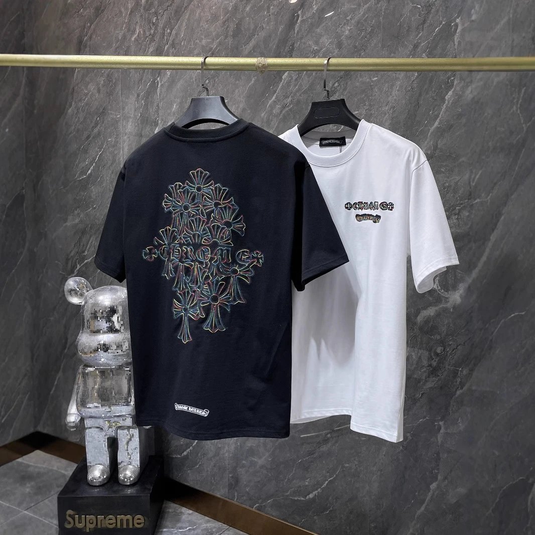 Chrome Hearts Cross Embroidered T-Shirt