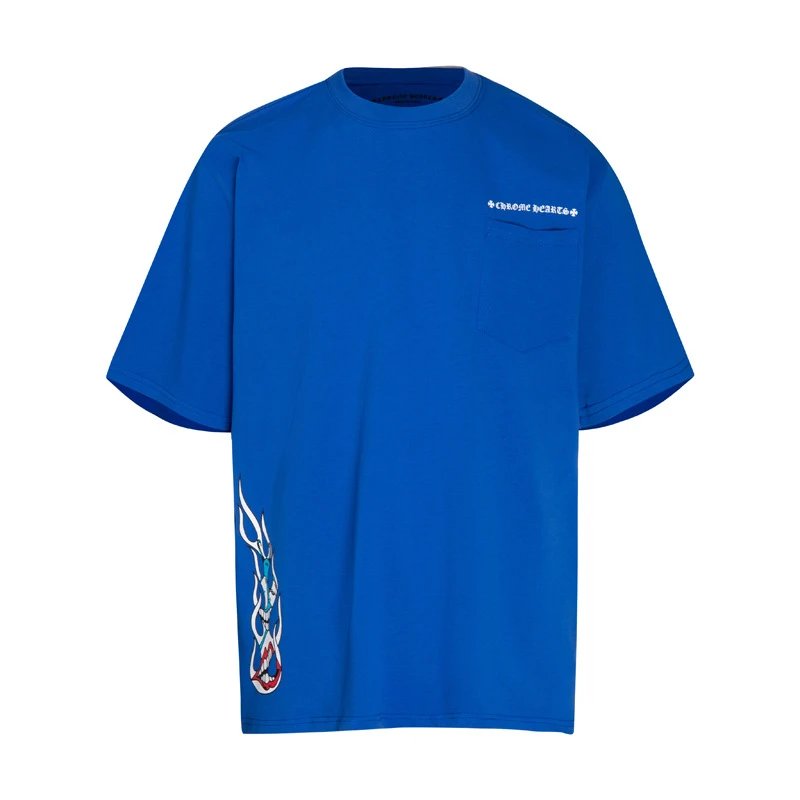 Chrome Hearts Space Graphic T-Shirt Royal Blue - 4