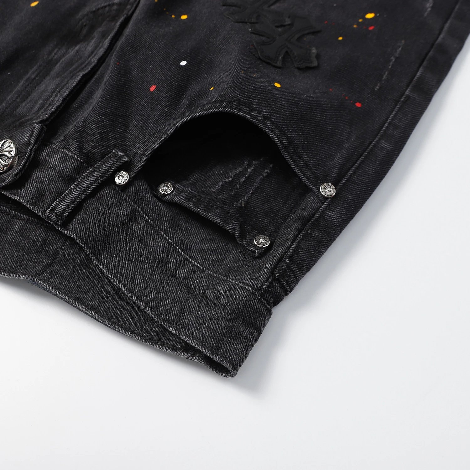 Chrome Hearts Cross Denim Shorts photo 3