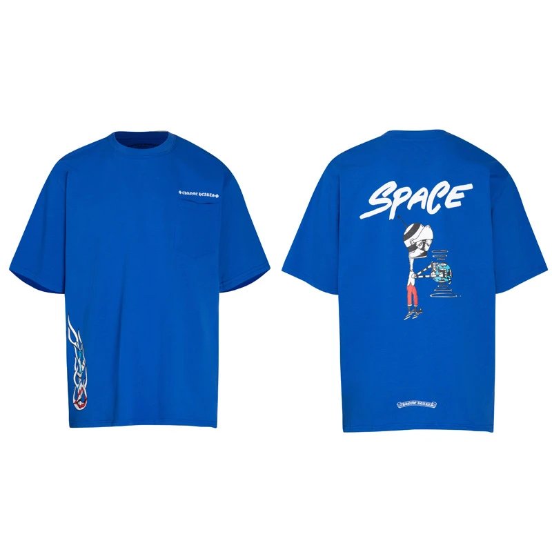 Chrome Hearts Space Graphic T-Shirt Royal Blue - 2