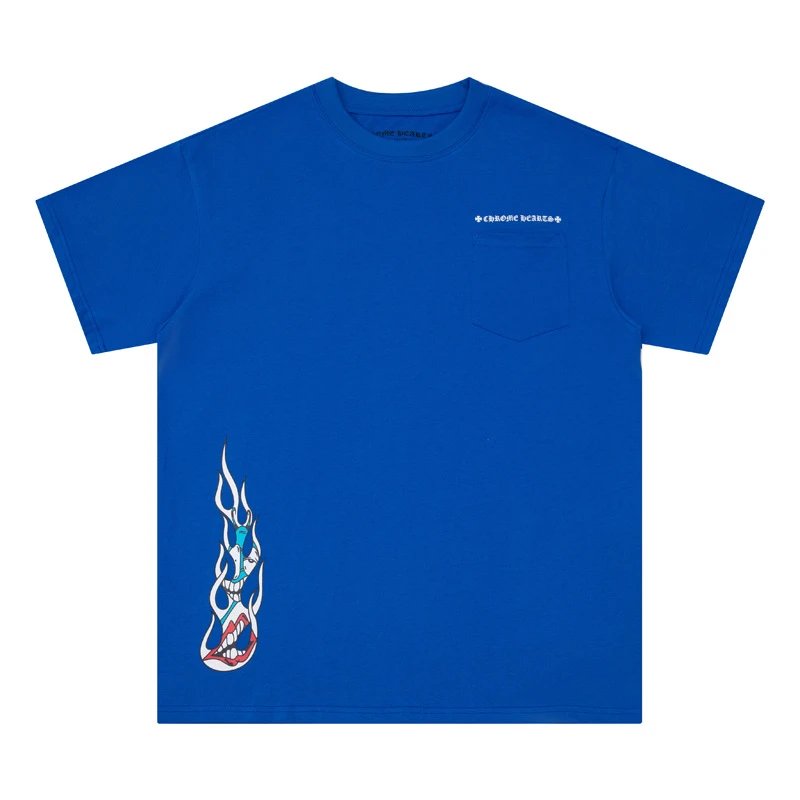 Chrome Hearts Space Graphic T-Shirt Royal Blue - 6