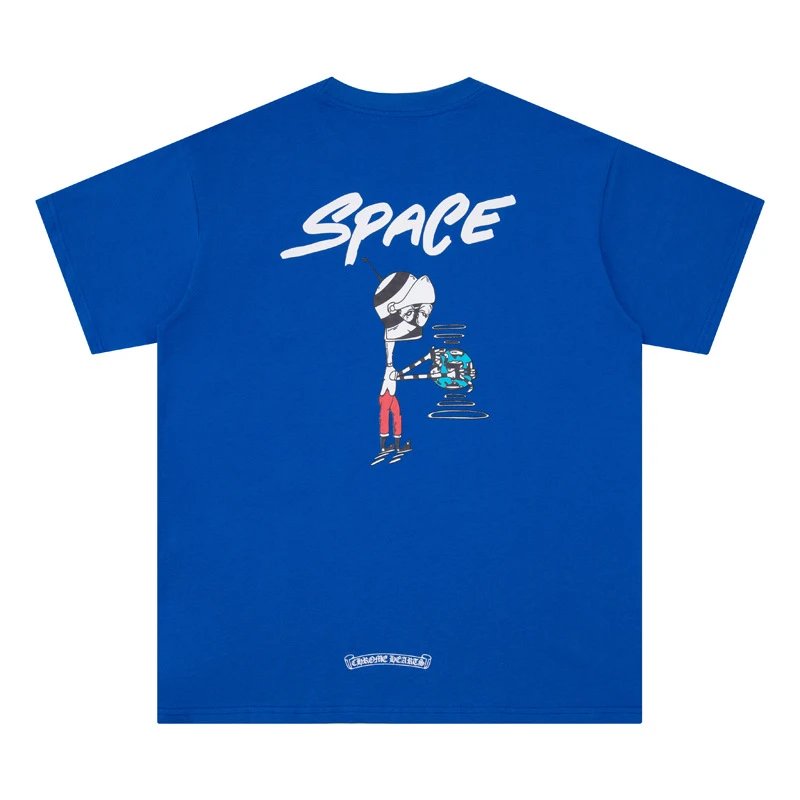 Chrome Hearts Space Graphic T-Shirt Royal Blue - 7