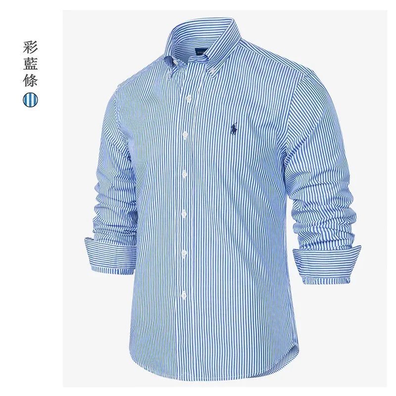 Ralph Lauren Small Pony Striped Long Sleeve Shirt photo 6