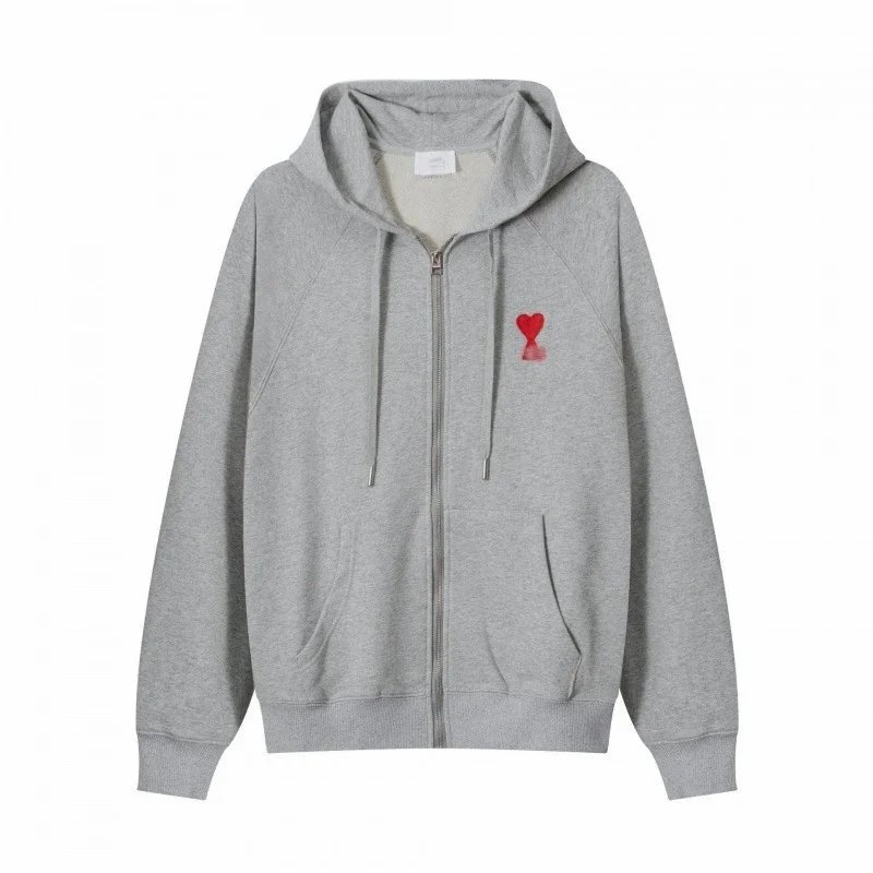 Zipper Hoodie Heart Embroidery photo 4