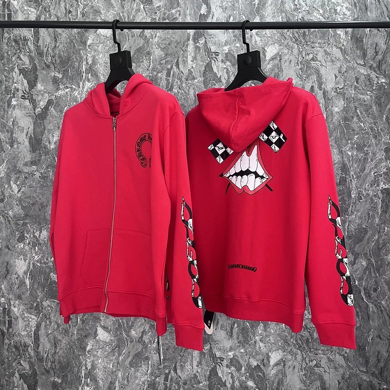 Chrome Hearts Mattyboy Red Graffiti Hooded Sweatshirt photo 3