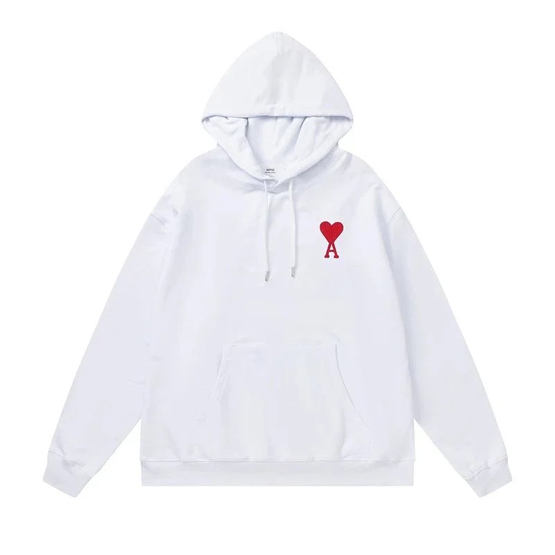 Big Heart Embroidered Hoodie Sweatshirt