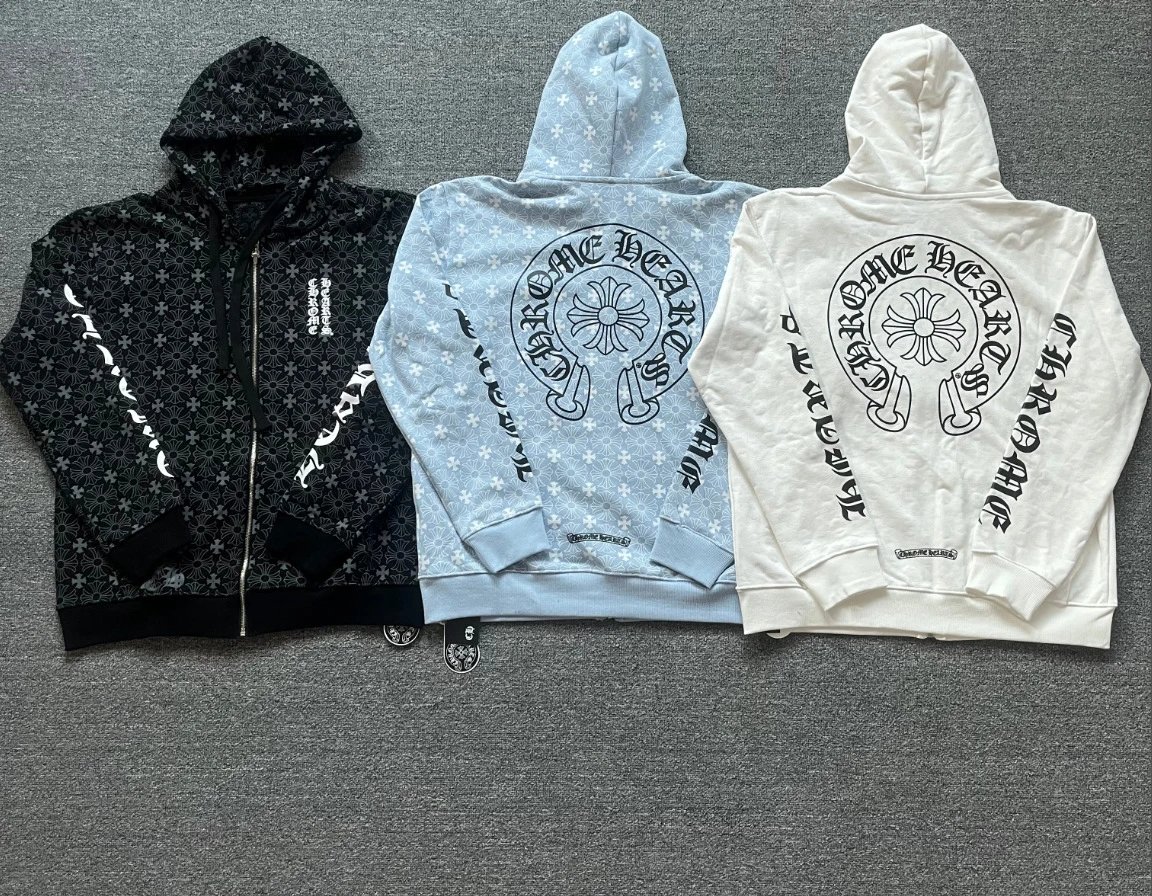 Chrome Hearts Logo Zip Hoodie photo 7