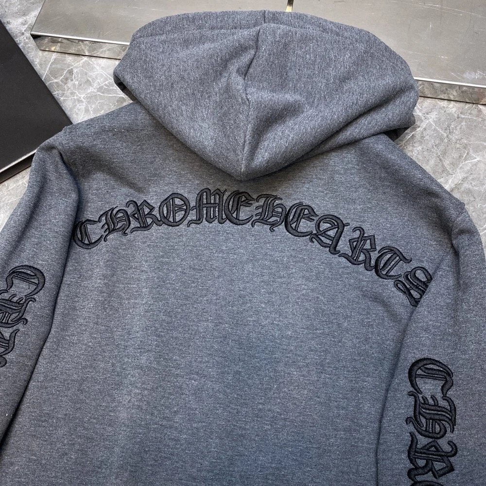 Chrome Hearts 23SS Sanskrit Embroidered Zip Hoodie photo 8