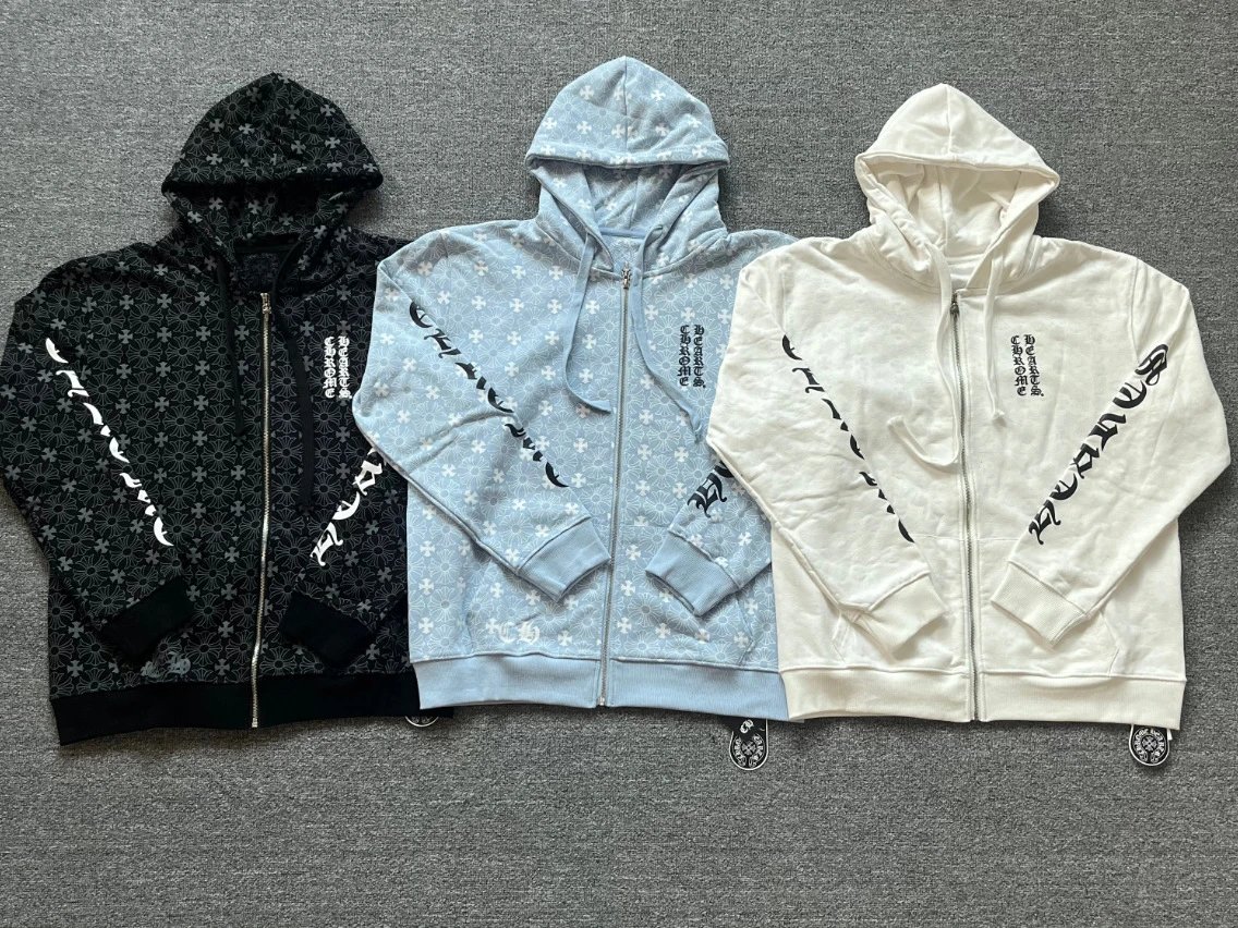 Chrome Hearts Logo Zip Hoodie photo 2