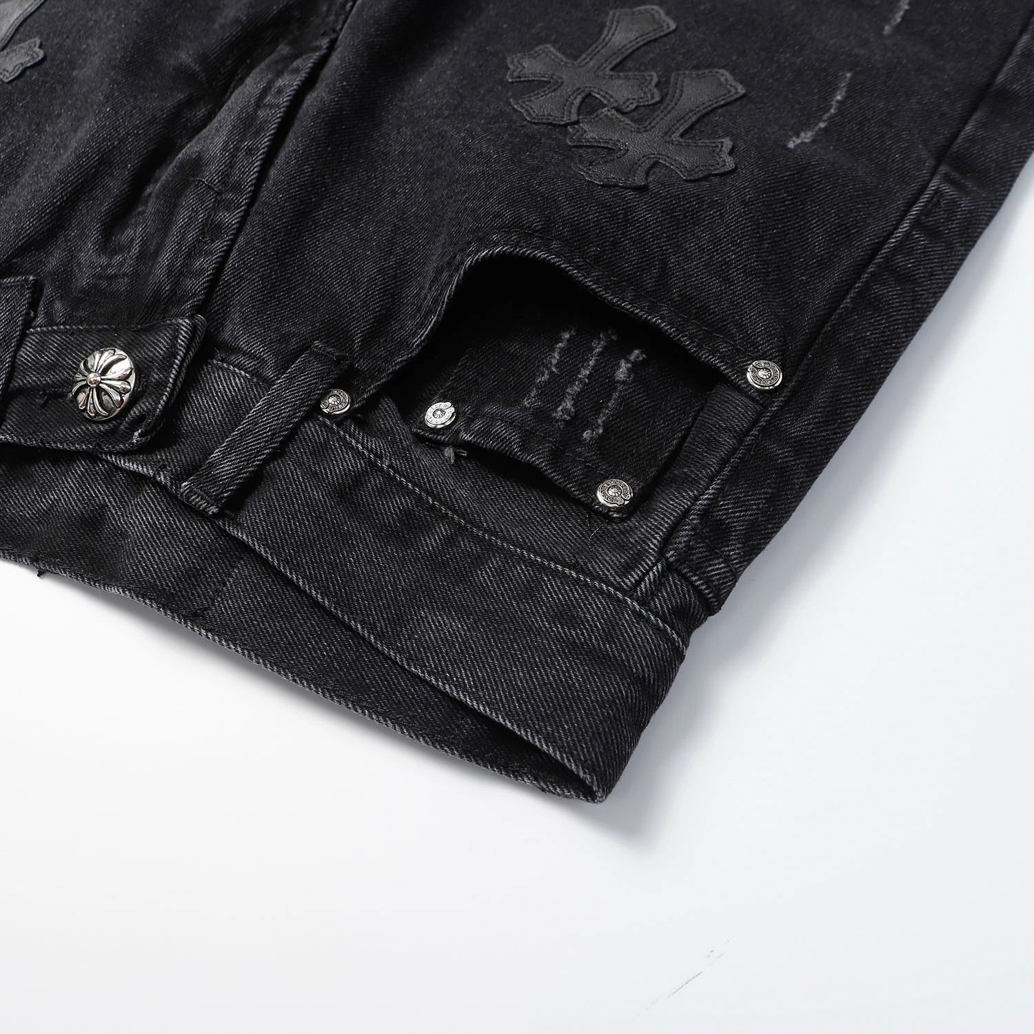 Chrome Hearts 24 Cross Denim Shorts photo 8