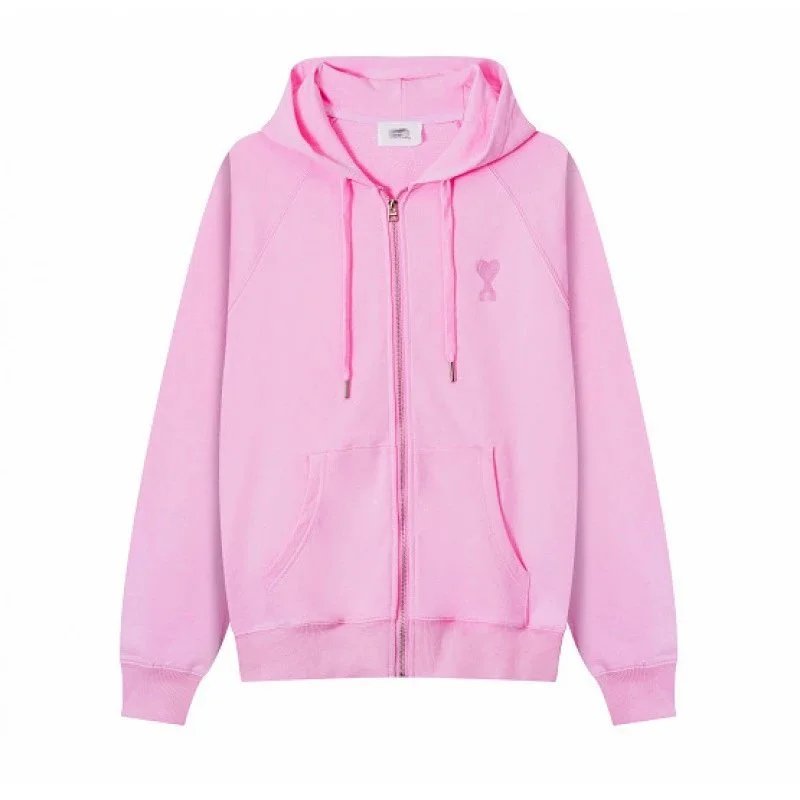 Zipper Hoodie Heart Embroidery photo 5