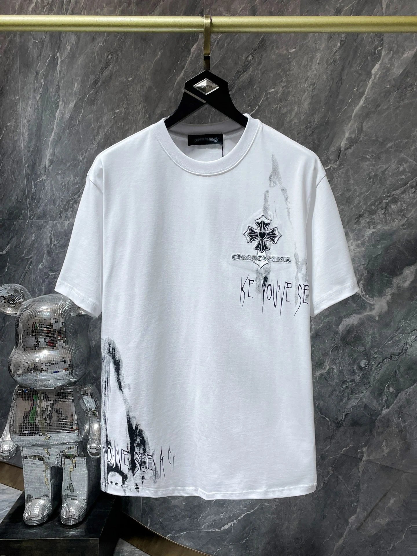 Chrome Hearts Cross Embroidered T-Shirt photo 6