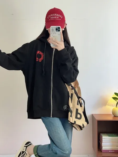 Chrome Hearts x Chrome Hearts Black Zip-Up Hoodie - 17