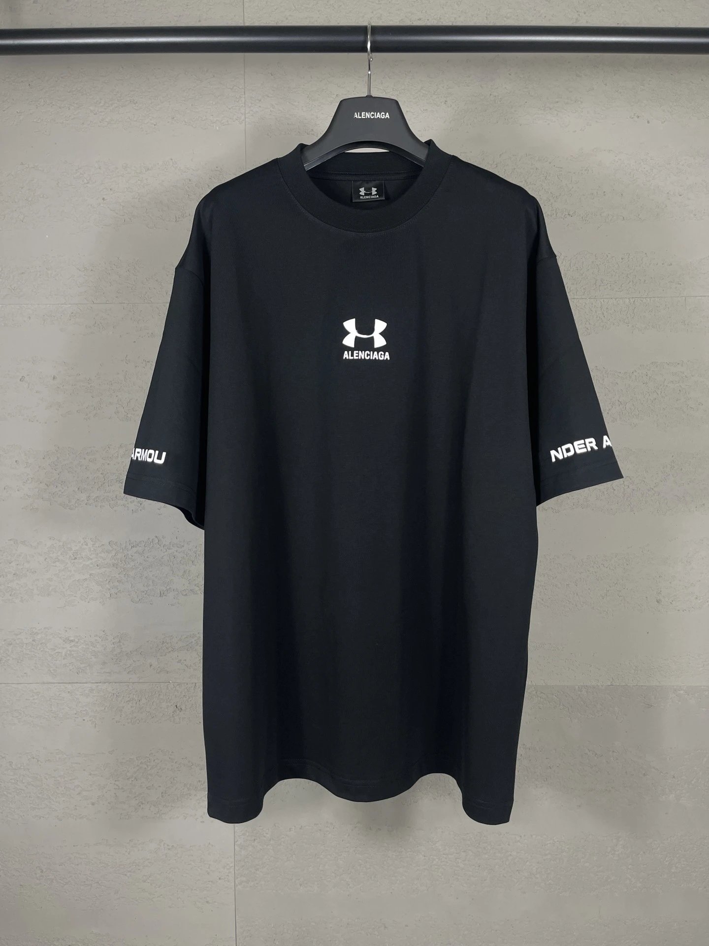Under Armour x Balenciaga Logo Tee Black T-Shirt